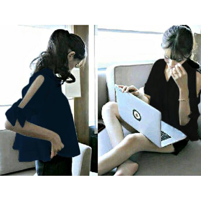 [laptop girl RO] blouse wanita twiscone Varian warna