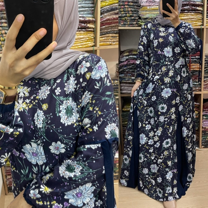 Daster arab MAEZURA FIRDHA Dress Rayon Motif Super klok