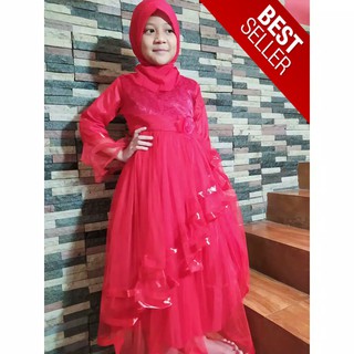  BAJU  PESTA ANAK PEREMPUAN  MUSLIMAH  DRESS Shopee Indonesia