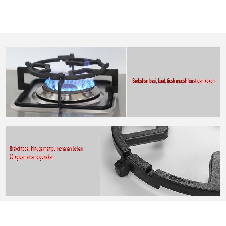 Universal Stovetop Trivet Tatakan /Dudukan Kompor Gas Bahan Besi