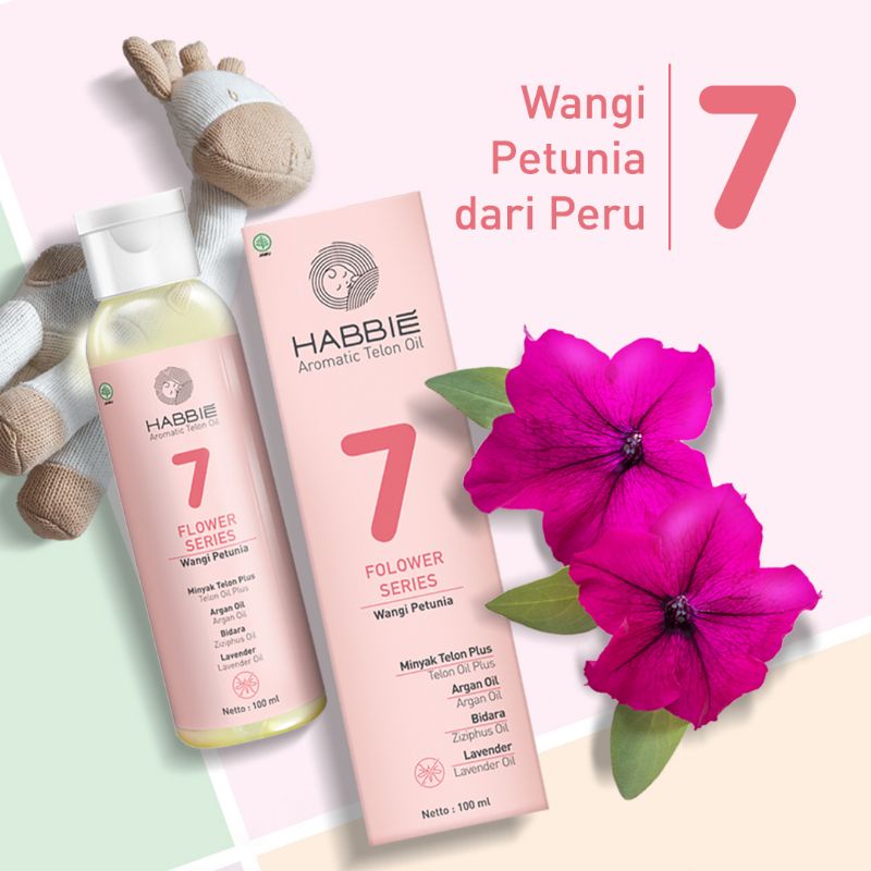 Habbie Aromatic Telon Oil Plus (Flower Series) No. 7 Petunia-100ml