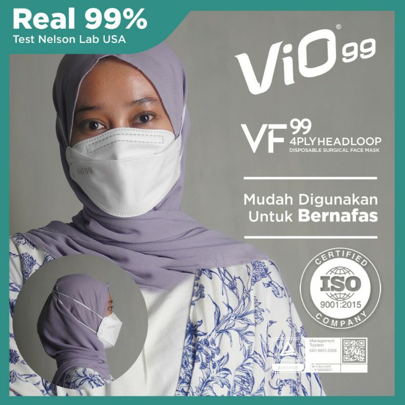 Masker KF99 Hijab / Headloop