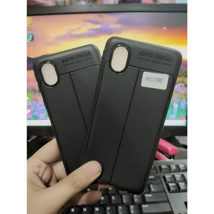 BARU Case Casing Auto Focus HP Samsung A01 Core A013F 5.3 Leather Soft  Kondom Pelindung HP
