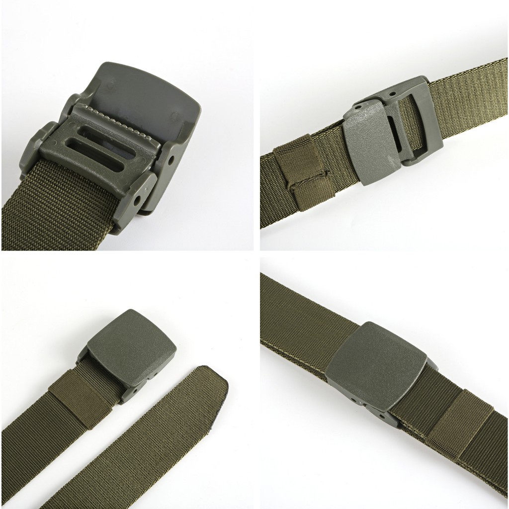 Ikat Pinggang Pria Canvas Kain Nylon Men Belt Nylon Canvas Anti Metal Detector / Sabuk Pria Canvas