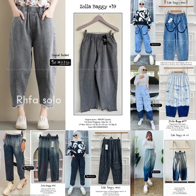 CELANA JEANS WANITA / 18.7 / DAILY UMBRELLA ZOLLA SNOWWA ROCELA / KULOT / PALAZZO / JOGGER / BAGY / CELENA WANITA / MUTIA