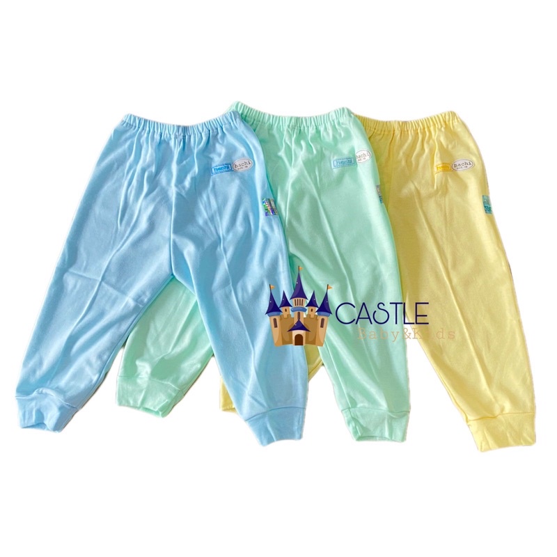 Castle - Hachi Isi 3pcs Oblong Gantung Singlet Warna Celana Pendek Celana Panjang Size Newborn - 7 Tahun