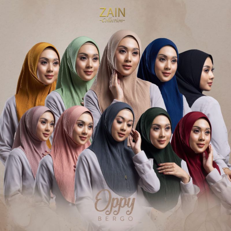 Hijab instan oppy plisket original zain