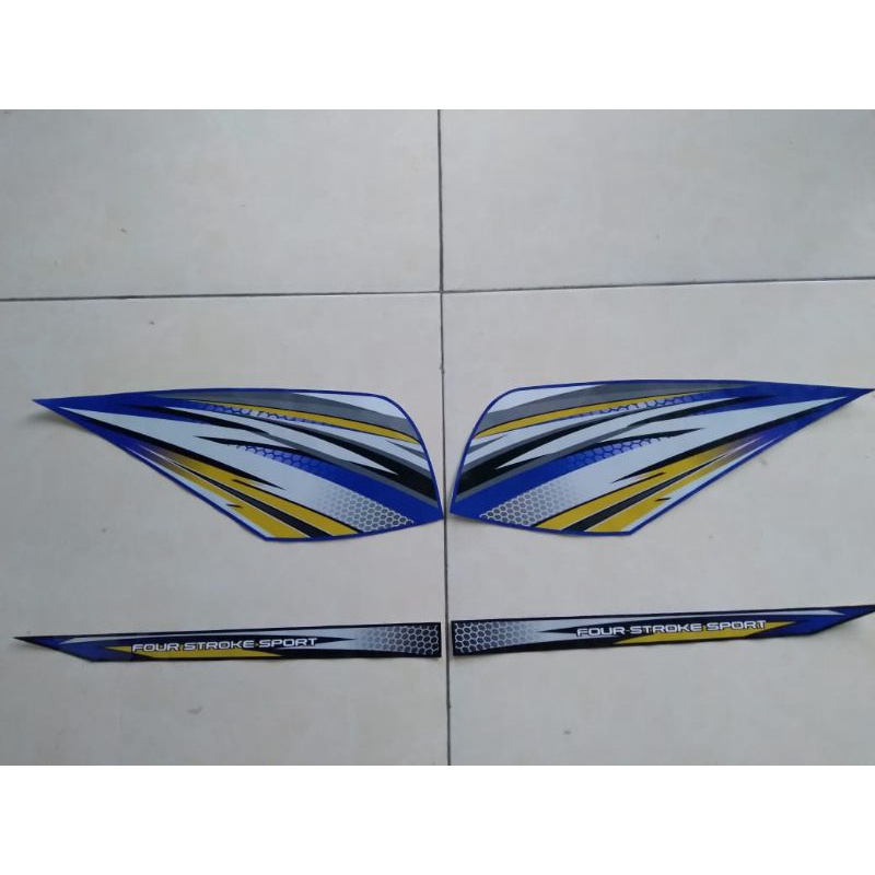 striping variasi gl pro /max grafis biru