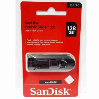 SanDisk Flash Disk 128GB USB 3.0 Cruzer Glide