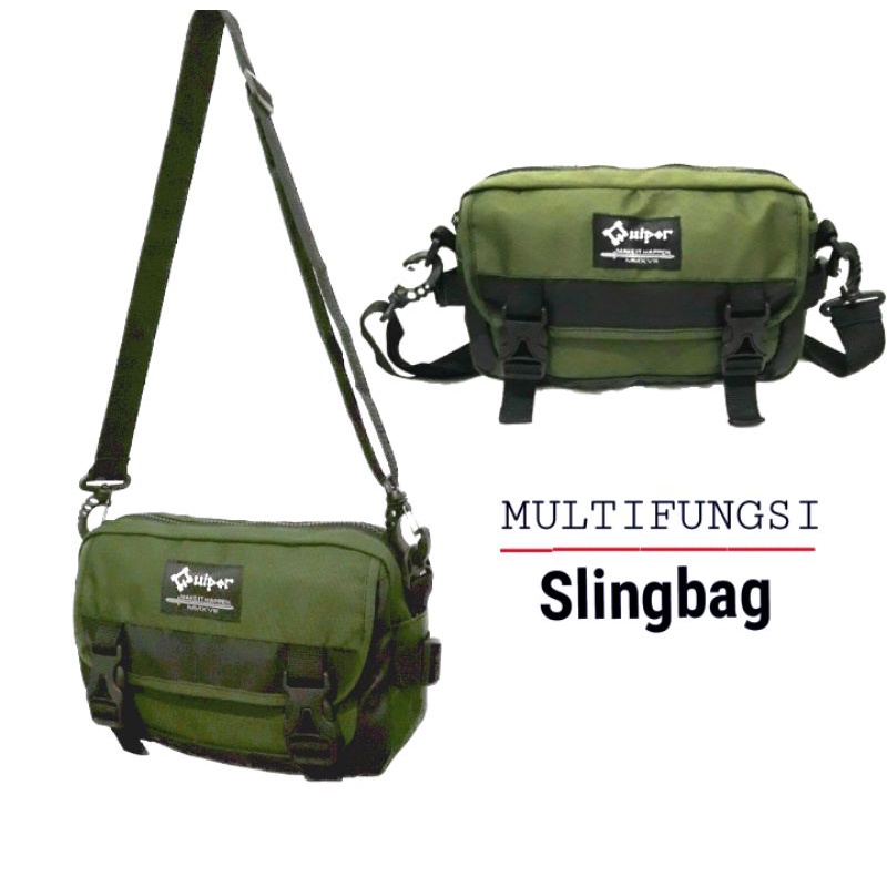 Tas Selempang Multifungsi Bisa di Selempang dan Pinggang Tas Pria Sing bag Tas PinggangTas Distro