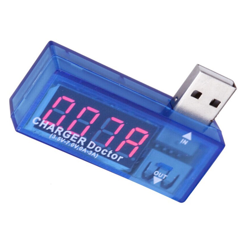 Charger Doctor USB AmMeter VoltMeter Monitoring Arus Tegangan Ampere Volt Meter