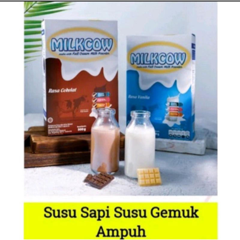 

MILKCOW 500 GRAM SUSU SAPI 100% AMPUH KEMUKIN BADAN GRATIS PEKING KARDUS