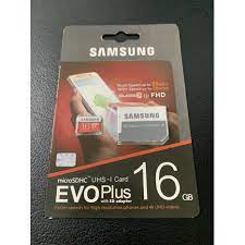 Micro SD Samsung 16GB Ultra Class10 Memory Card 16 GB Memori Evo plus