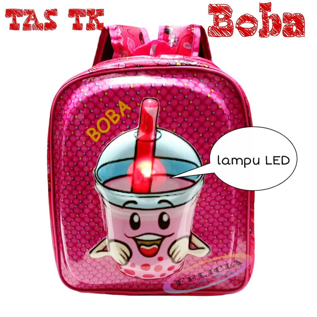 TAS ANAK TK/PAUD BOBA LUCU MODEL BARU