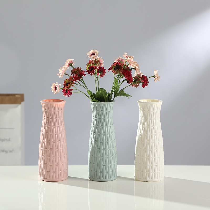 Hot Sale/Hiasan Vas Keramik Imitasi/Nordic Plastic Glass Vase Decor/Morandi Hiasan Ruang Tamu Vas Dekorasi/Vas Kreatif Hidroponik Ornamen Rumah