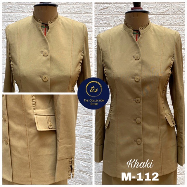 BLAZER WANITA FORMAL POLOS, Seragam Guru, Blazer Guru, Jas Khaki | M-112