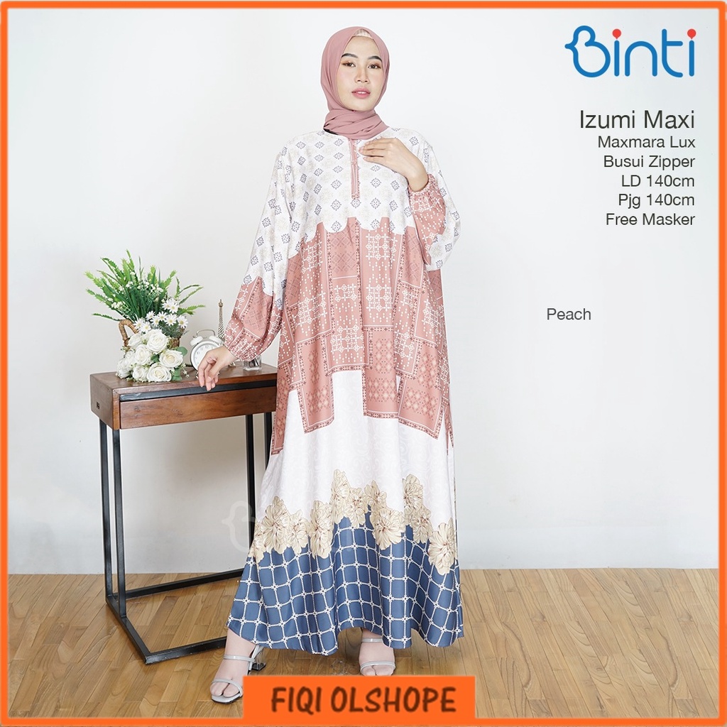 Izumi Maxi Dress Gamis Jumbo Ori By Binti