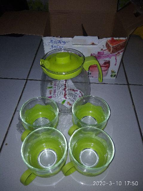 Tea Pot Set Kaca