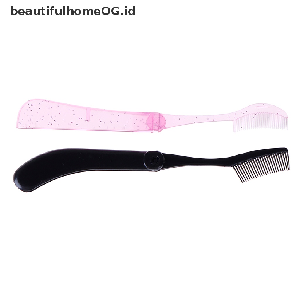 Sisir Pemisah Bulu Mata Model Lipat Untuk Alat Kosmetik