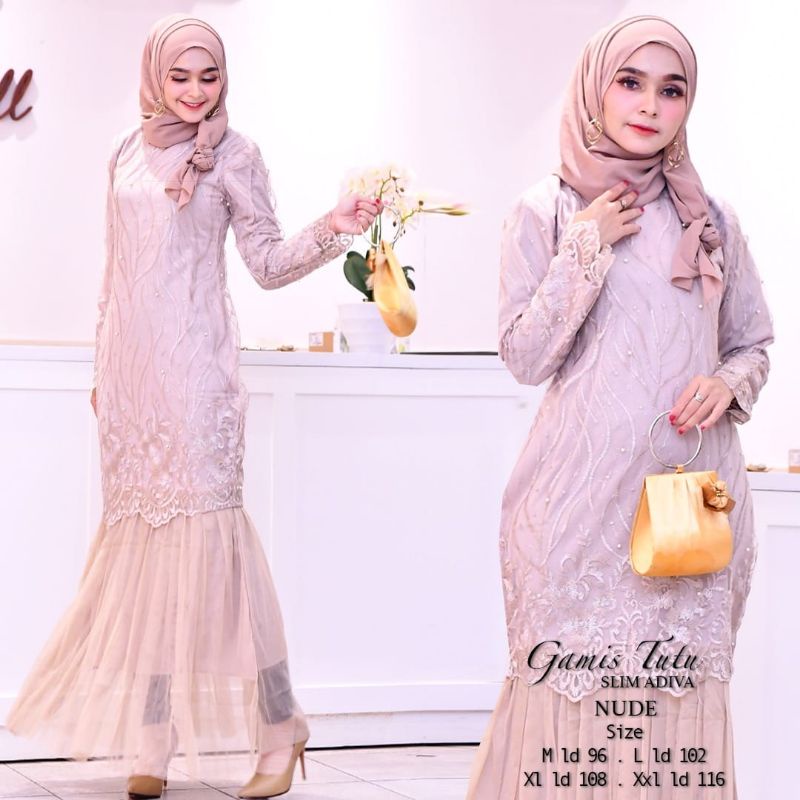 Gamis Duyung Tutu / Kebaya Gamis Modern / Gamis Kondangan