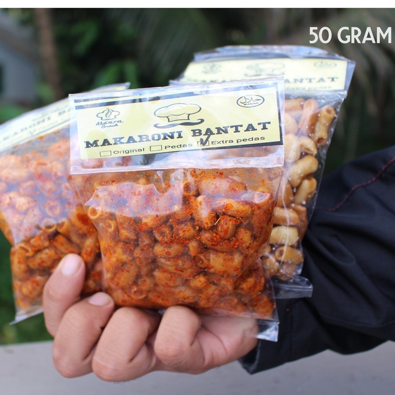 (TERMURAH) MAKARONI BANTET-BANTAT,KRIWIL&amp;KERANG 50g MAKANAN ENAK RINGAN KEKINIAN KHAS TASIKMALAYA