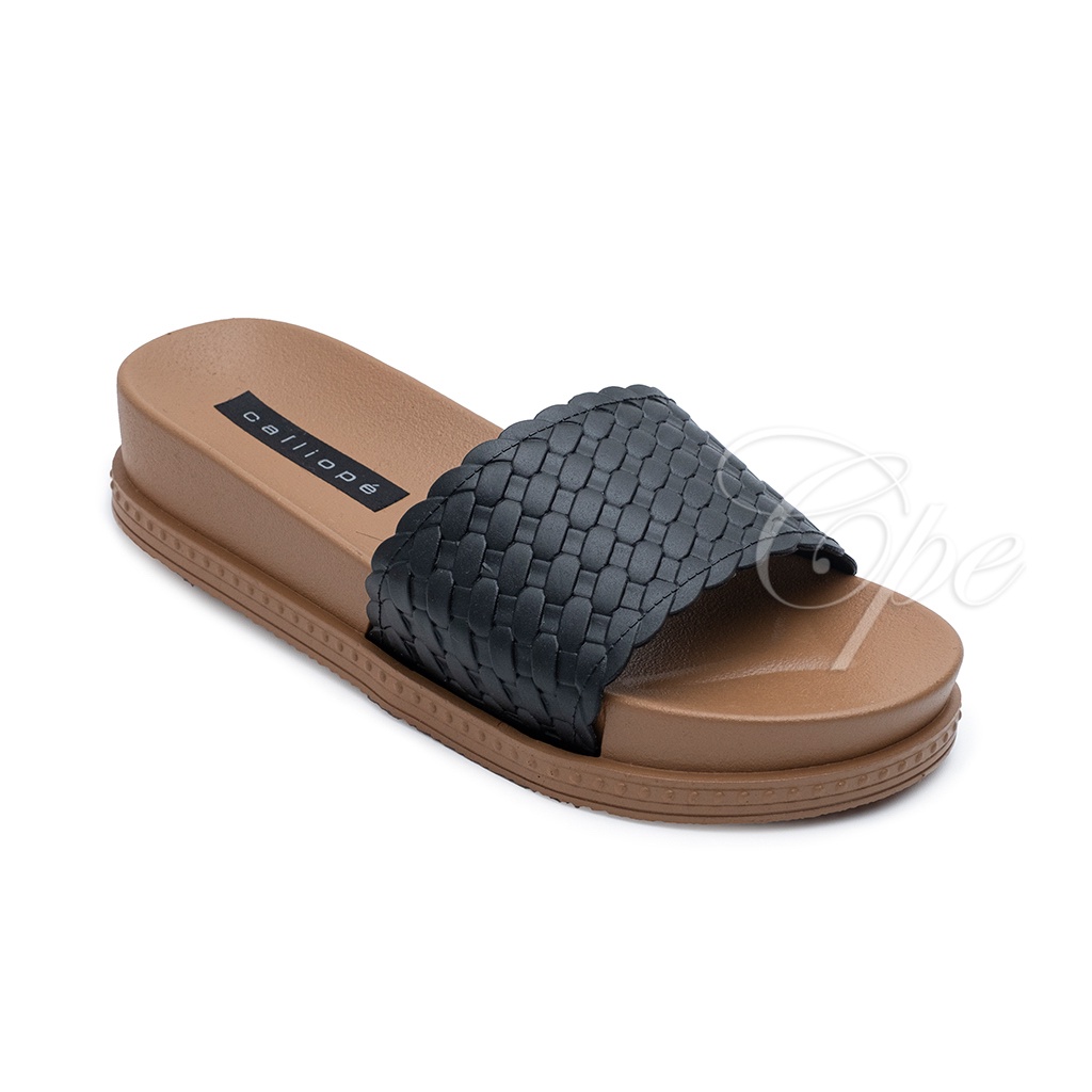 CALL SLPT ANYAM OVA Sandal Slop Slip On Teplek Wanita Sandal Cewek-1