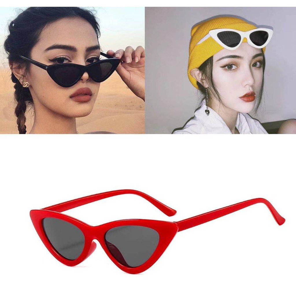 Rowling (13-6)Kacamata Hitam  Gaya/Triangle Vintage/Cat Eye Sunglasses Women And Men Fashion Sunglasses Kacamata Fashion