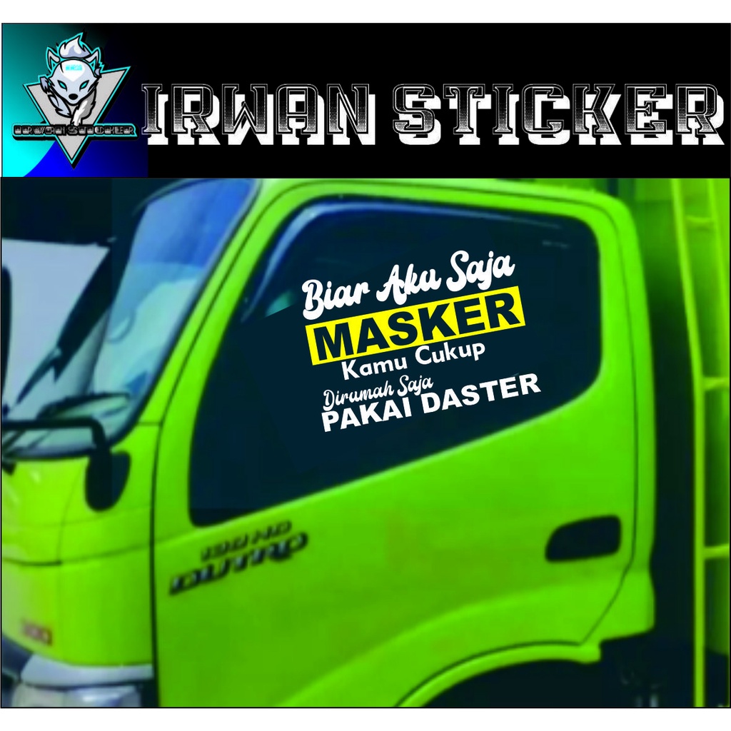 CUTTING STICKER MOBIL TRUK /STICKER VARIASI COSTUM MOBIL TRUK COD