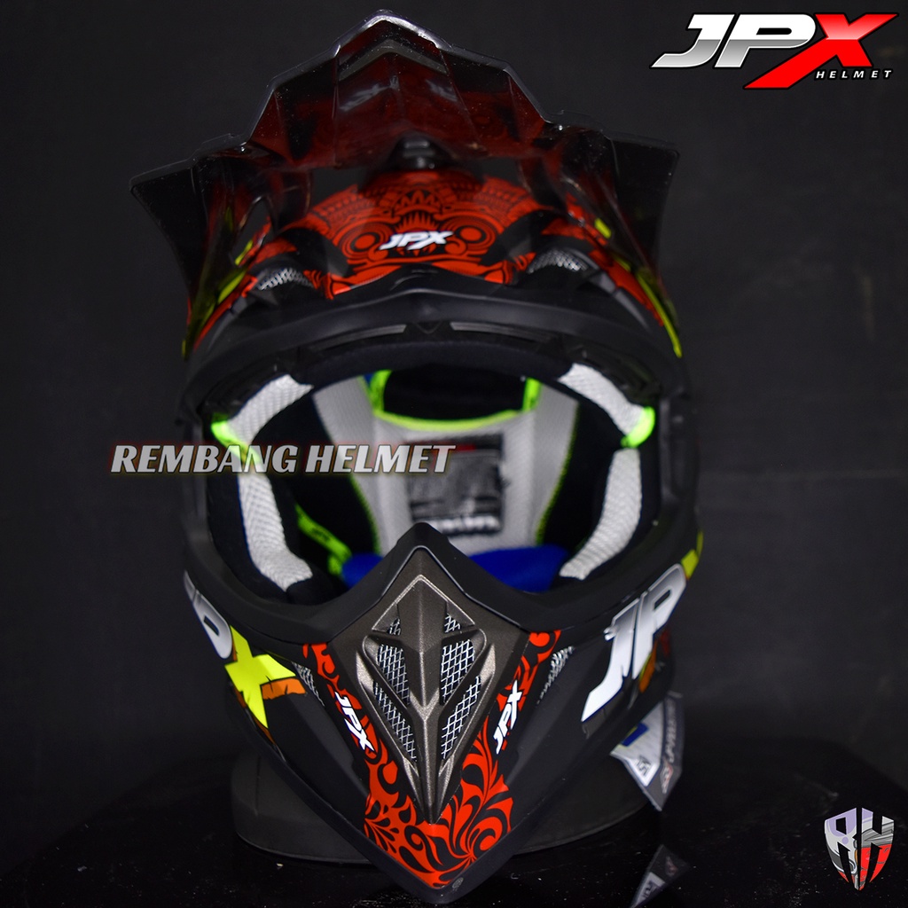 HELM JPX CROSS_FOX1 X16 - BLACK DOFF PAKET GANTENG GOOGLE SNAIL HELM JPX KLX ORIGINAL HELMET MOTO TRAIL SUPERMOTO HELM FULL FACE MOTO CROSS TERBAIK TERMURAH-3