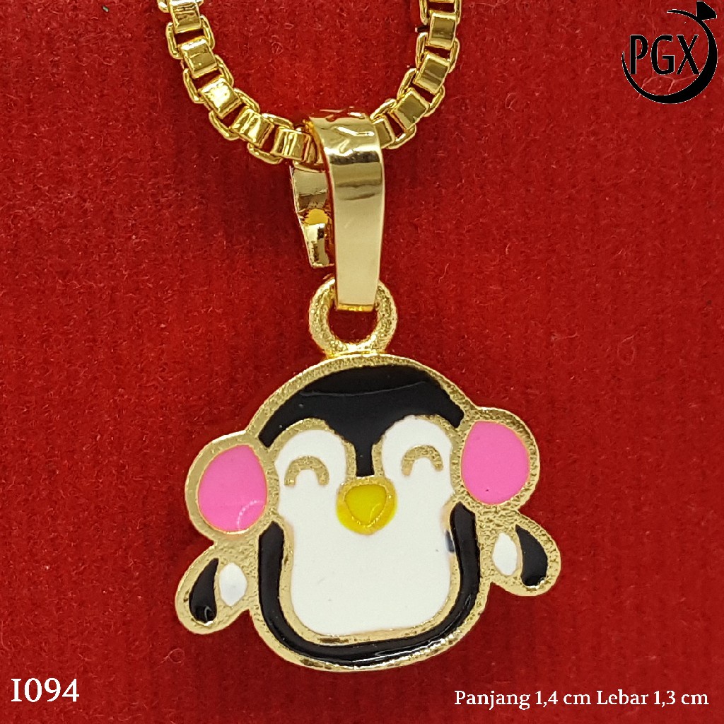 PGX Liontin Kalung Xuping Wanita Aksesoris Fashion Perhiasan Lapis Emas  - I094