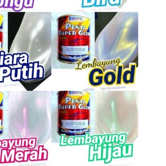 ☊ Cat Penta Super Gloss Mutiara Lembayung Metalik 200ml Duco Semprot Motor Mobil Sepeda Ungu Purple 