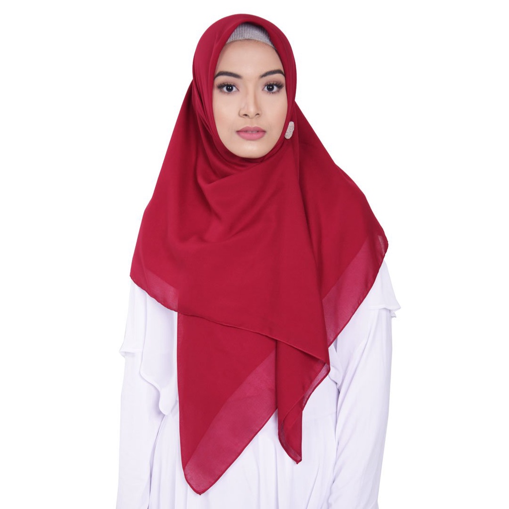 Elzatta Scarf Keiva Vabira / kerudung polos / kerudung Voal / Segiempat polos elzatta