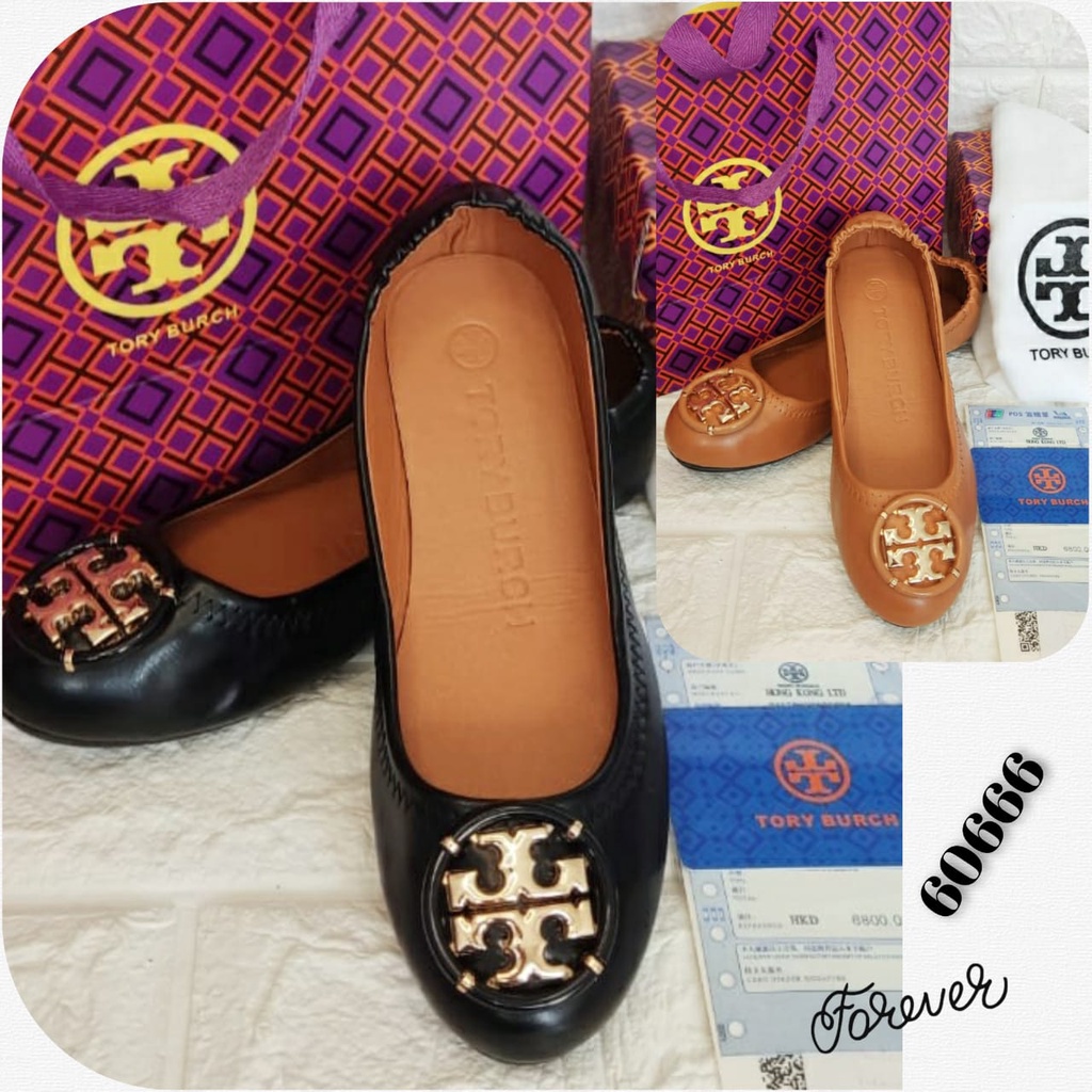 SEPATU WANITA IMPORT FLAT LOGO TERBARU SET 60666