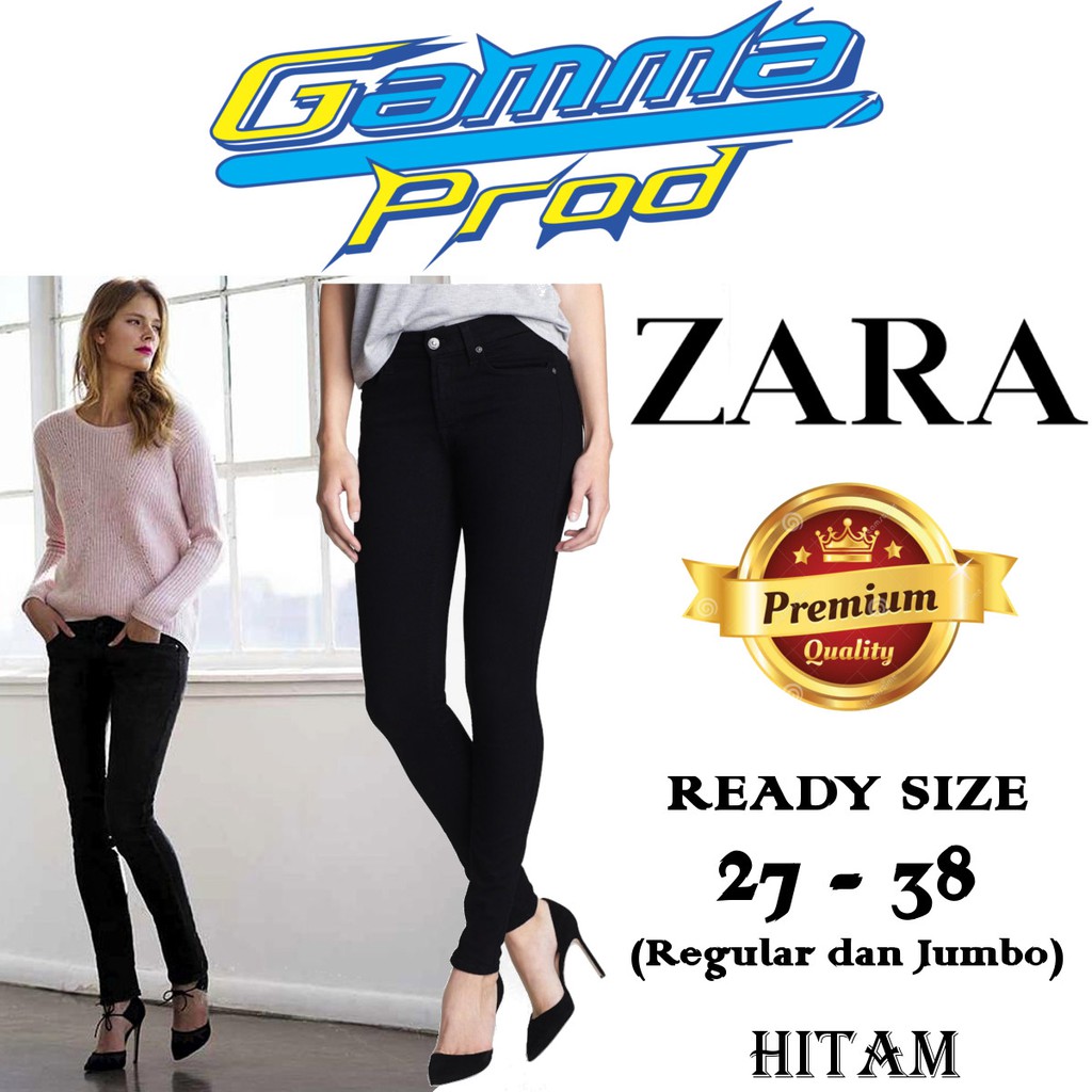  Celana  Soft Jeans  ZARA  Skinny WANITA  PREMIUM Zipper YKK 