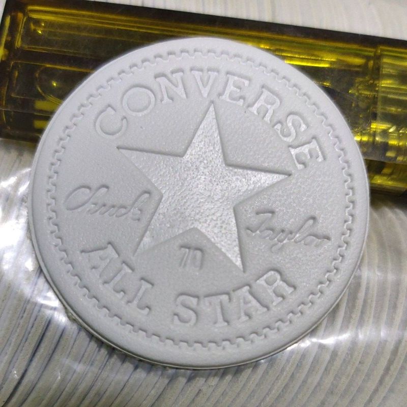 200pcs LOGO PATCH CONVERSE ALL STAR putih polos