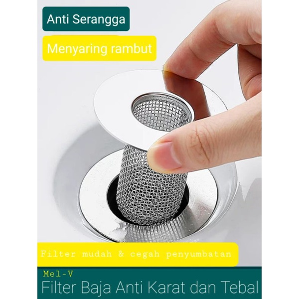 Saringan got kamar mandi stainless anti serangga kecoa anti mampet anti hama - floor drain filter mesh