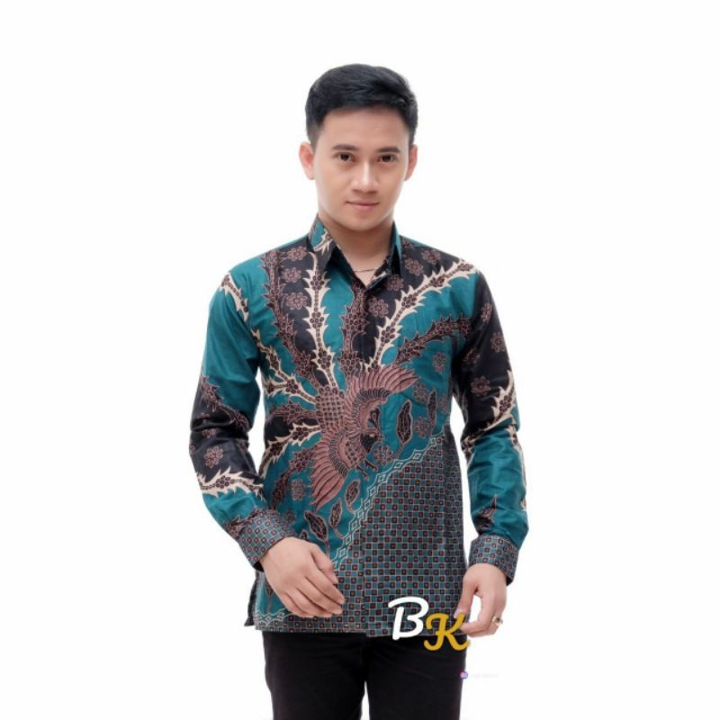 KEMEJA BATIK PRIA LENGAN PANJANG SIZE M L XL XXL BSWART batik HRB026