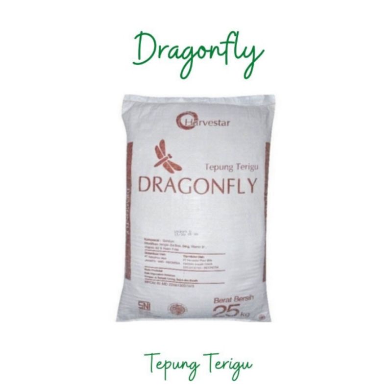

Tepung terigu DRAGONFLY kemasan repack pabrik 1 kg
