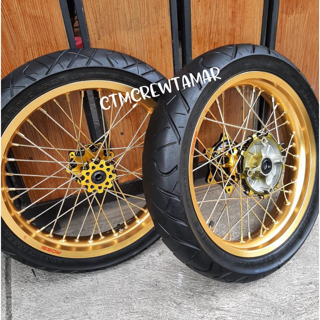 Roda Set Supermoto CRF 150 L Paket Hemat Ban SUMO CRF 150 Ban Supermoto CRF 150 L