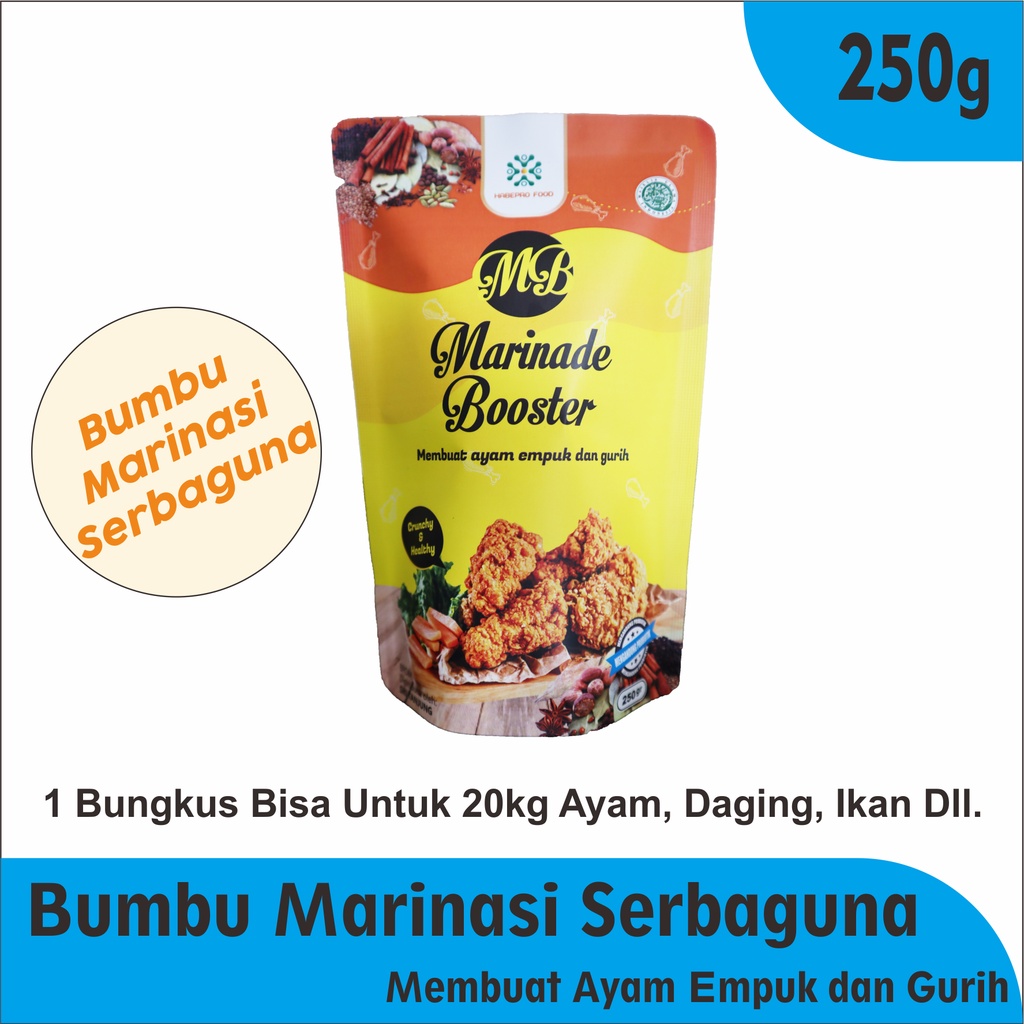 

Bumbu Marinasi Ayam - Bumbu Marinasi Fried Chicken - Marinasi Serbaguna - Marinade Booster 250g