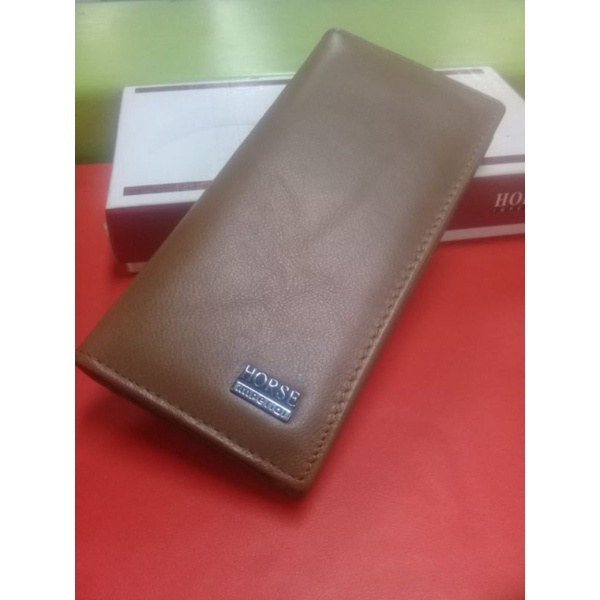 dompet kulit asli ukuran panjang tanggung