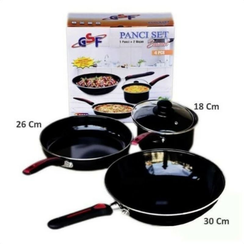 Panci  VIPPO 1834 , GSF 1831 , 13 PCS  , 2432 Cookware Set 13 Pcs - Panci Set Spatula Teflon All In One