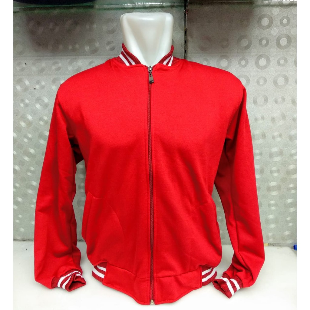 JAKET BASEBALL VARSITY ZIPPER POLOS PREMIUM 5 WARNA