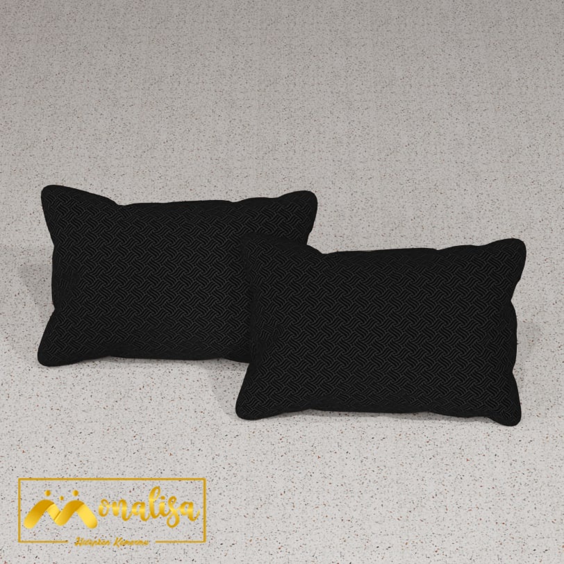 Monalisa Emboss BedCover SET Sprei Uk 160/180 - Hitam