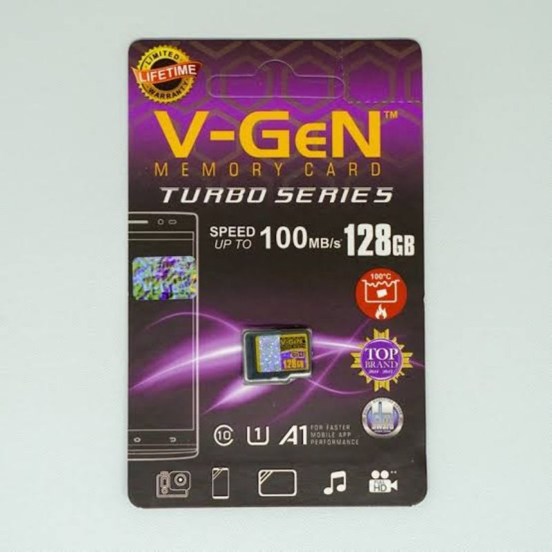 Memory Card 128 GB V-Gen Class 10  Micro SD 128GB