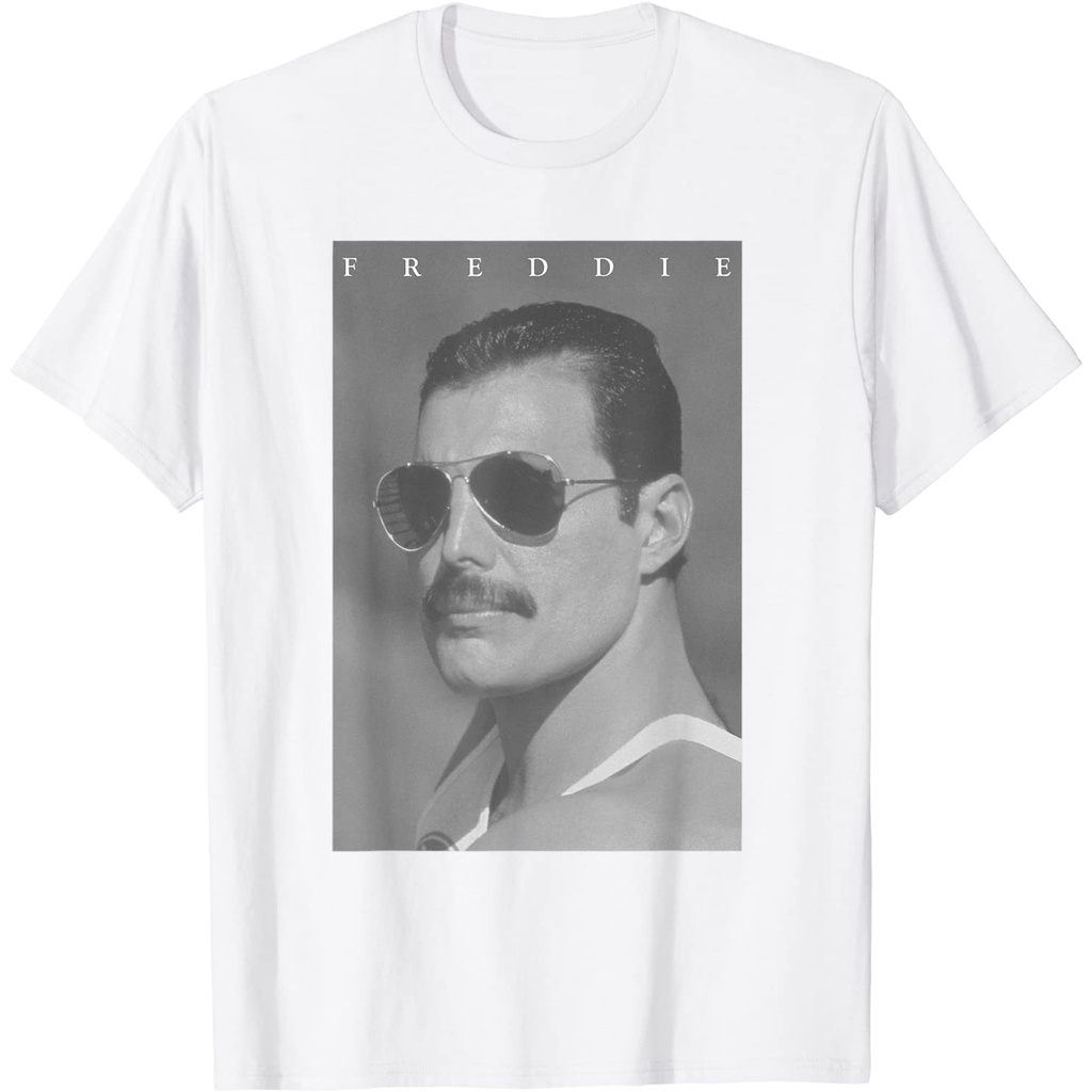 Baju Kaos Pria dan Wanita Dewasa - Freddie Mercury Official B&W Shades - SHOPLAB88