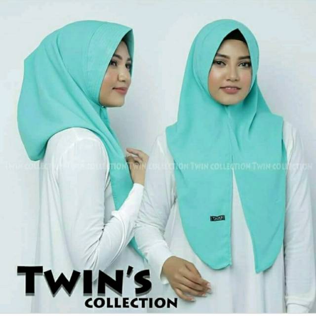 TERMURAH ... HIJAB JILBAB HOODIE BELAH TWINS /MUMTAZ