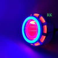 lampu depan motor led projie angel eye motor dual ae ada jauh dekat