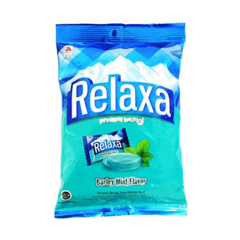 Permen relaxa biru barley mint / orange mint/ grape 125gr