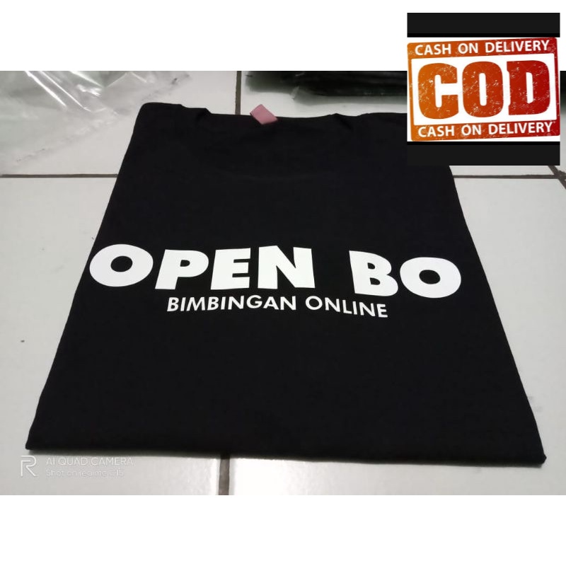 (COD) TSHIRT BAJU KAOS OPEN BO /  OPEN BIMBINGAN ONLINE H&H TwinShop